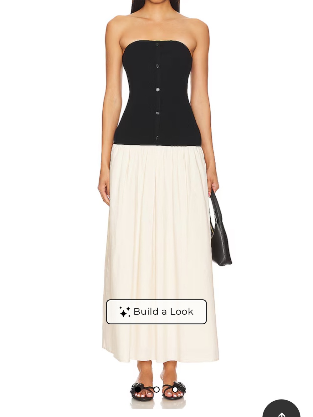Women's Cream Maxi Skirt - Flowing Lightweight Style